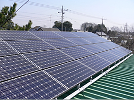 群馬板倉　太陽光パネル　施工後