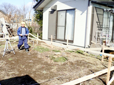 群馬館林 子供部屋増設の土地調査中