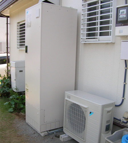 栃木小山 エコキュート施工後