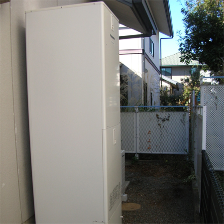 栃木小山 オール電化でエコキュート設置