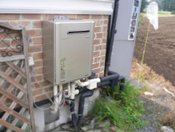上三川町 Ｉ様邸ガス給湯器取替施工事例
